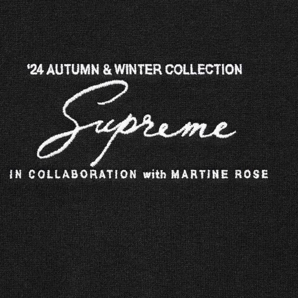 Supreme Martine Rose Hooded Sweatshirt - Black (front)
