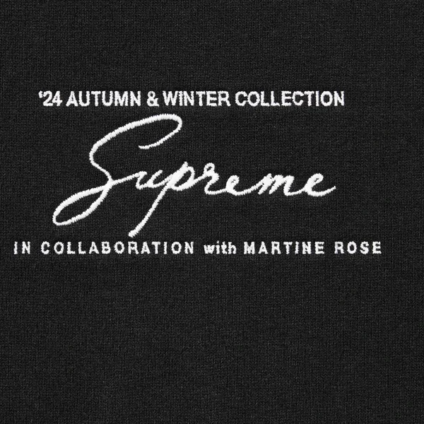 Supreme Martine Rose Hooded Sweatshirt - Black (front)
