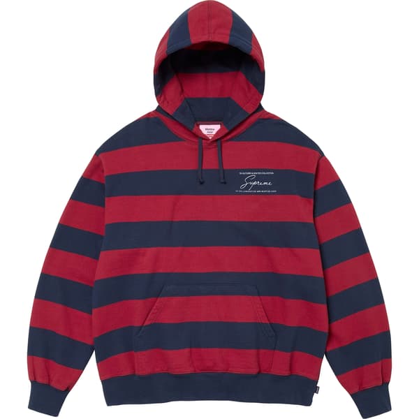 Supreme Martine Rose Hooded Sweatshirt - Stripe (front)