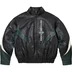 Supreme Martine Rose Leather Jacket - Black (front)