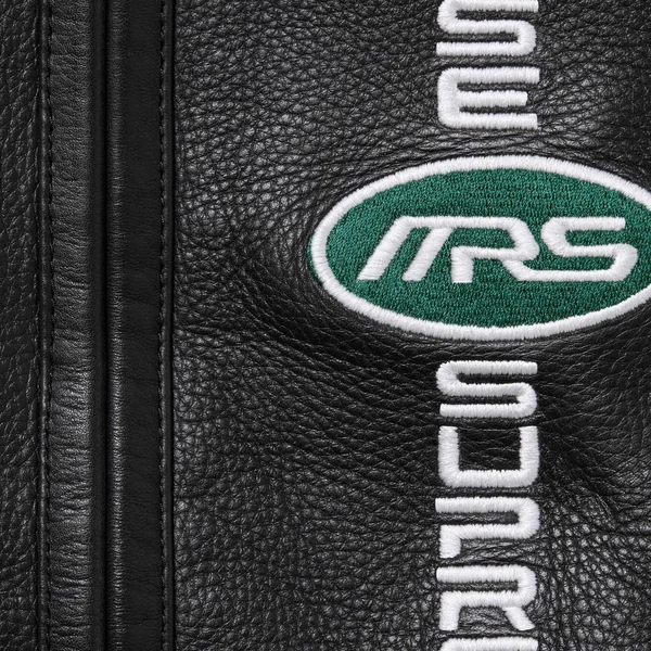 Supreme Martine Rose Leather Jacket - Black (front)