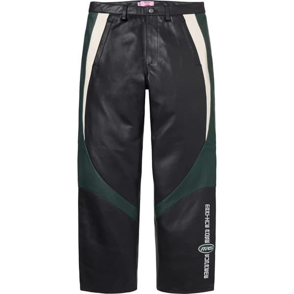 Supreme Martine Rose Leather Pant - Black (front)