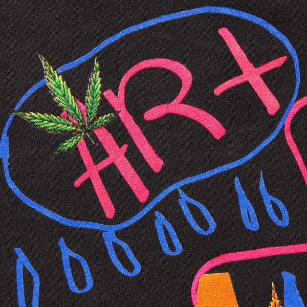 Supreme Martine Rose Lee Scratch Perry Tee - Black (front)