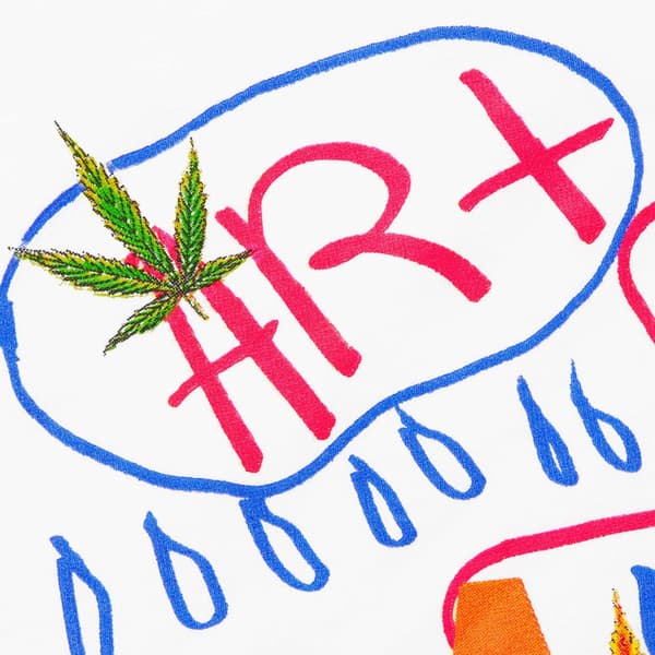 Supreme Martine Rose Lee Scratch Perry Tee - White (front)