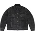 Supreme Martine Rose Reversible Trucker Jacket - Washed Black (front)