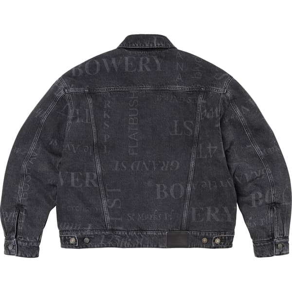 Supreme Martine Rose Reversible Trucker Jacket - Washed Black (front)