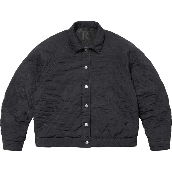 Supreme Martine Rose Reversible Trucker Jacket - Washed Black (front)