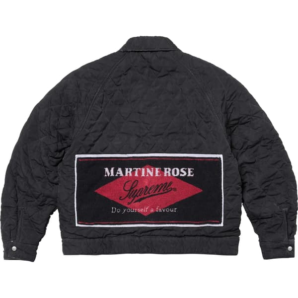 Supreme Martine Rose Reversible Trucker Jacket - Washed Black (front)