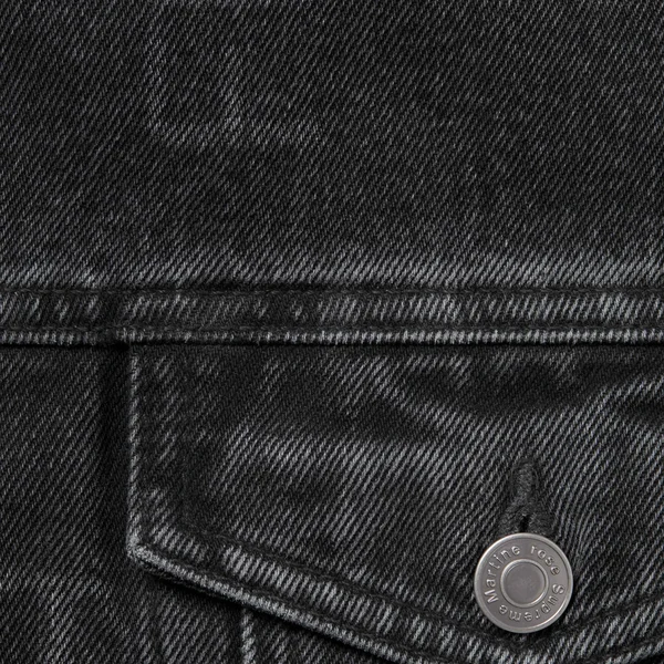 Supreme Martine Rose Reversible Trucker Jacket - Washed Black (front)