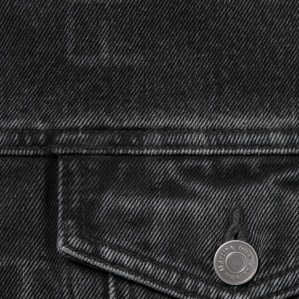 Supreme Martine Rose Reversible Trucker Jacket - Washed Black (front)