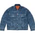 Supreme Martine Rose Reversible Trucker Jacket - Washed Blue (front)