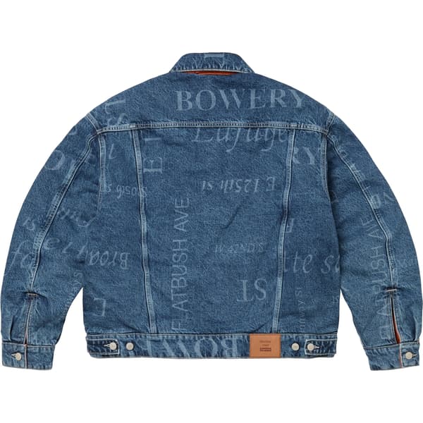 Supreme Martine Rose Reversible Trucker Jacket - Washed Blue (front)