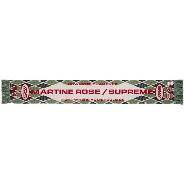 Supreme Martine Rose Scarf - Stone (front)