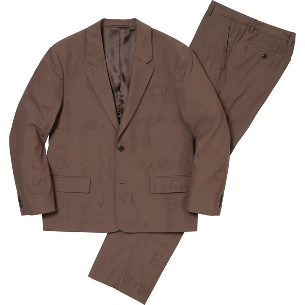 Supreme Martine Rose Suit - Brown (front)