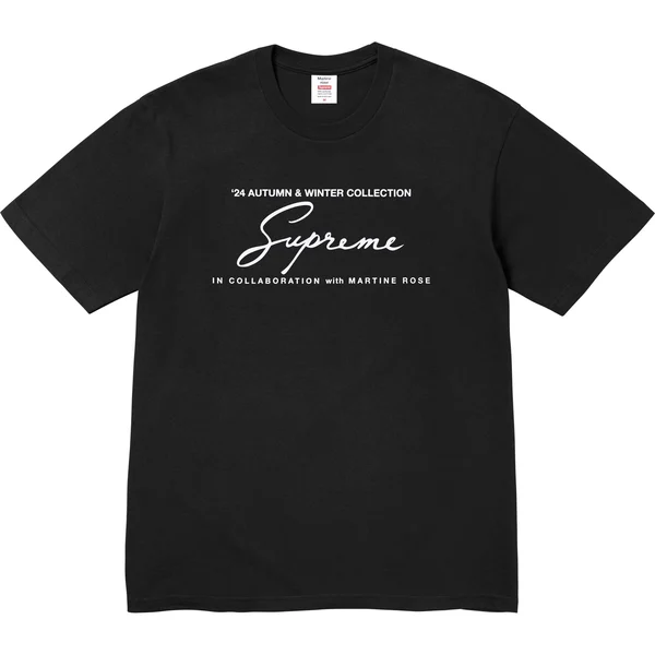 Supreme Martine Rose Tee - Black (front)