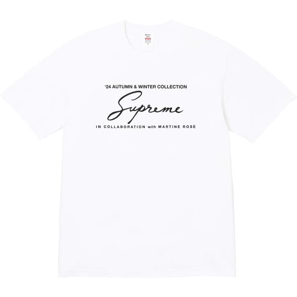Supreme Martine Rose Tee - White (front)