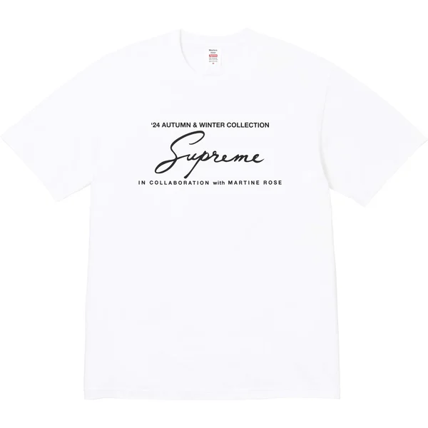 Supreme Martine Rose Tee - White (front)