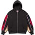 Supreme Martine Rose Towel Zip Up Hooded Sweatshirt - Black (front)