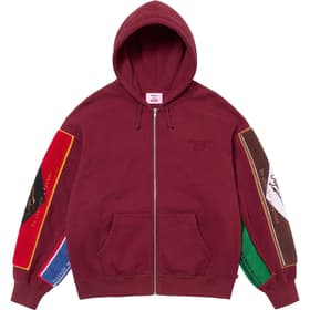 Supreme Martine Rose Towel Zip Up Hooded Sweatshirt Cardinal
