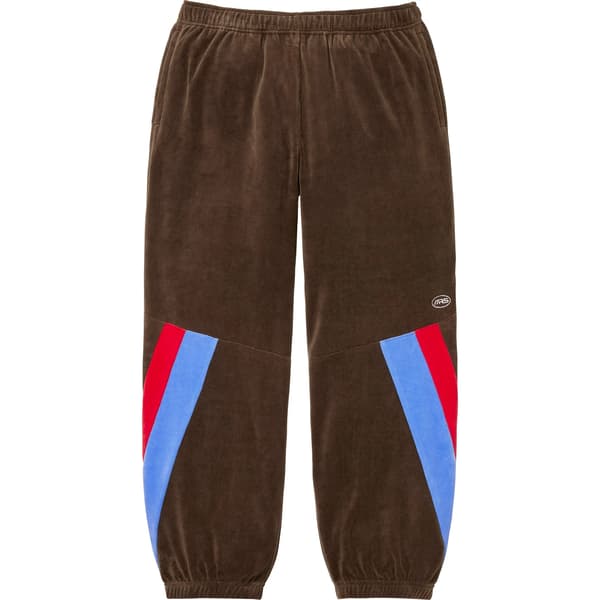 Supreme Martine Rose Velour Track Pant - Brown (front)