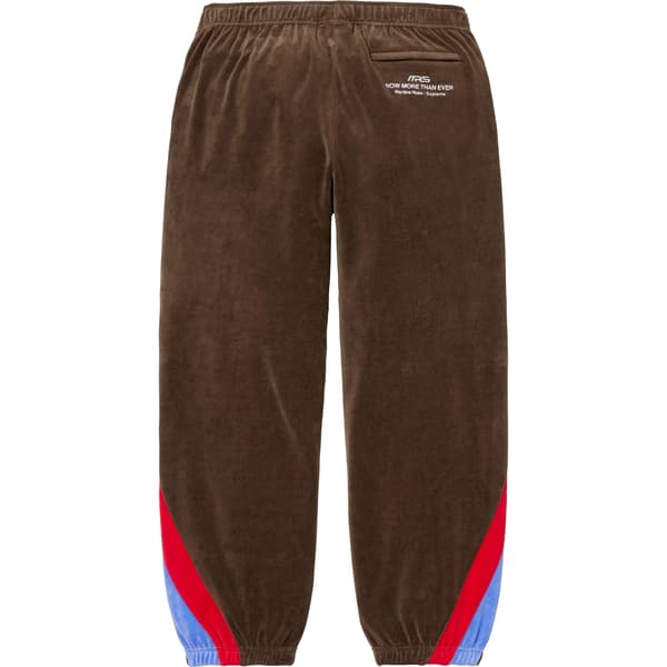 Supreme Martine Rose Velour Track Pant - Brown (front)
