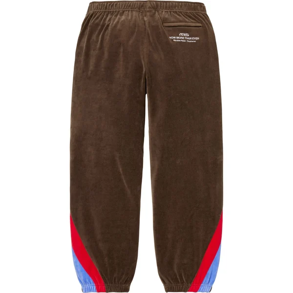 Supreme Martine Rose Velour Track Pant - Brown (front)