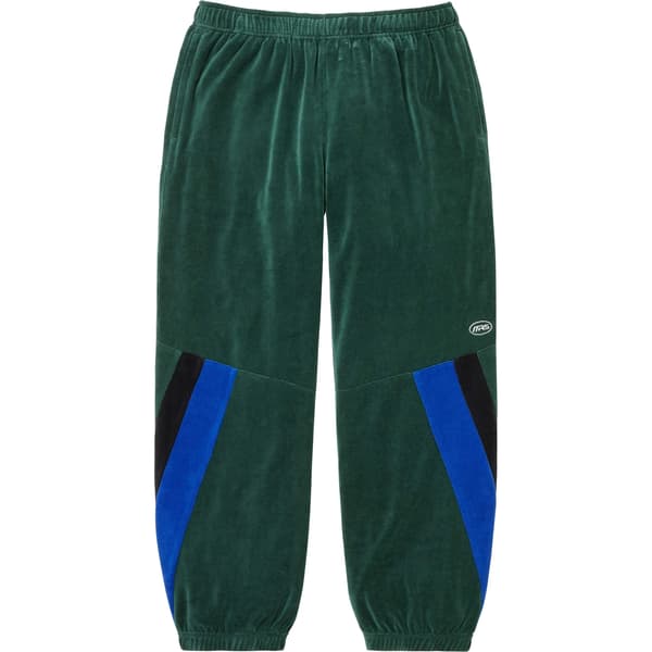Supreme Martine Rose Velour Track Pant - Green (front)