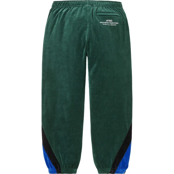 Supreme Martine Rose Velour Track Pant - Green (front)