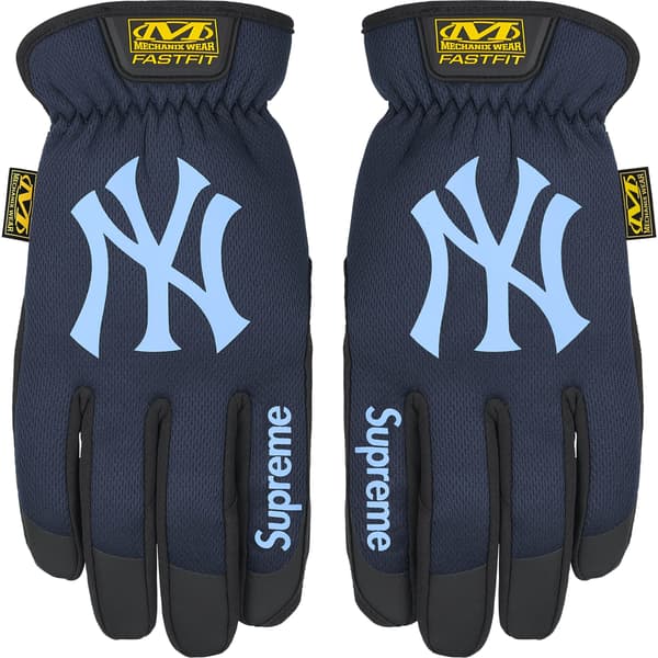 Supreme Mechanix FastFit MLB Teams Gloves - Navy (front)