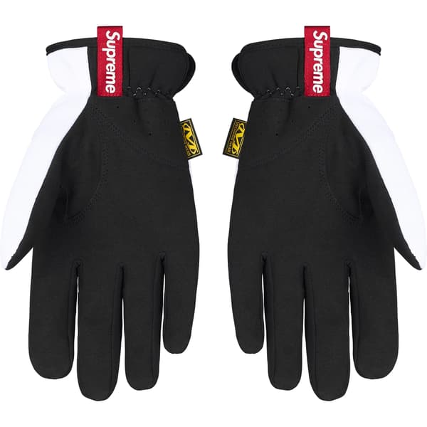 Supreme Mechanix FastFit MLB Teams Gloves - White (front)