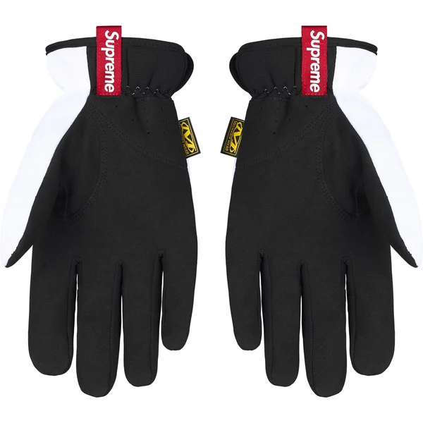 Supreme Mechanix FastFit MLB Teams Gloves - White (front)