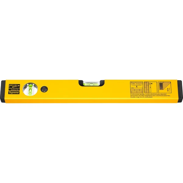 Supreme Meterex Spirit Level - Yellow (front)