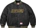 Supreme Mitchell &amp; Ness Camo Logo Varsity Jacket - Black (front)