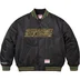Supreme Mitchell &amp; Ness Camo Logo Varsity Jacket - Black (front)