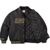 Supreme Mitchell &amp; Ness Camo Logo Varsity Jacket - Black (front)