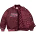 Supreme Mitchell &amp; Ness Camo Logo Varsity Jacket - Burgundy (front)