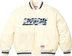 Supreme Mitchell &amp; Ness Camo Logo Varsity Jacket - White (front)