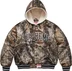Supreme Mitchell &amp; Ness Lined Hooded Satin Varsity Jacket - Realtree® AP Camo (front)