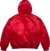 Supreme Mitchell &amp; Ness Lined Hooded Satin Varsity Jacket - Red (front)