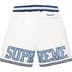 Supreme Mitchell &amp; Ness NCAA Basketball Short - White (front)