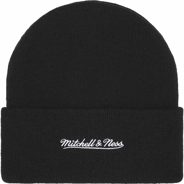 Supreme Mitchell &amp; Ness NCAA Beanie - Black (front)