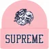 Supreme Mitchell &amp; Ness NCAA Beanie - Light Pink (front)