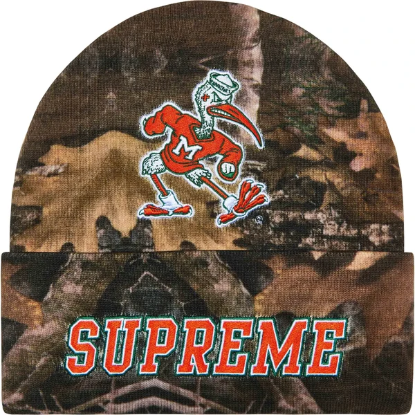 Supreme Mitchell &amp; Ness NCAA Beanie - TrueTimber® Kanati Camo (front)