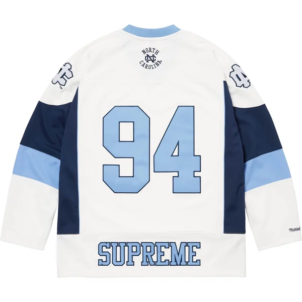 Supreme Mitchell &amp; Ness NCAA Hockey Jersey - White (front)