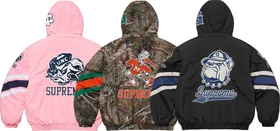 Supreme Mitchell &amp; Ness NCAA Hooded Stadium Jacket