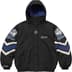 Supreme Mitchell &amp; Ness NCAA Hooded Stadium Jacket - Black (front)