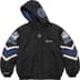 Supreme Mitchell &amp; Ness NCAA Hooded Stadium Jacket - Black (front)