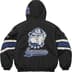 Supreme Mitchell &amp; Ness NCAA Hooded Stadium Jacket - Black (front)