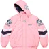 Supreme Mitchell &amp; Ness NCAA Hooded Stadium Jacket - Pink (front)