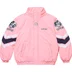 Supreme Mitchell &amp; Ness NCAA Hooded Stadium Jacket - Pink (front)